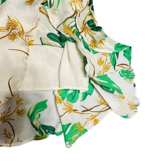 The Webster at Target Green and White Palm Print Strapless Maxi Dress size Small - Picture 8 of 16